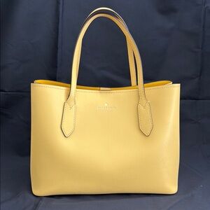 Kate Spade Yellow Leather Tote Bag